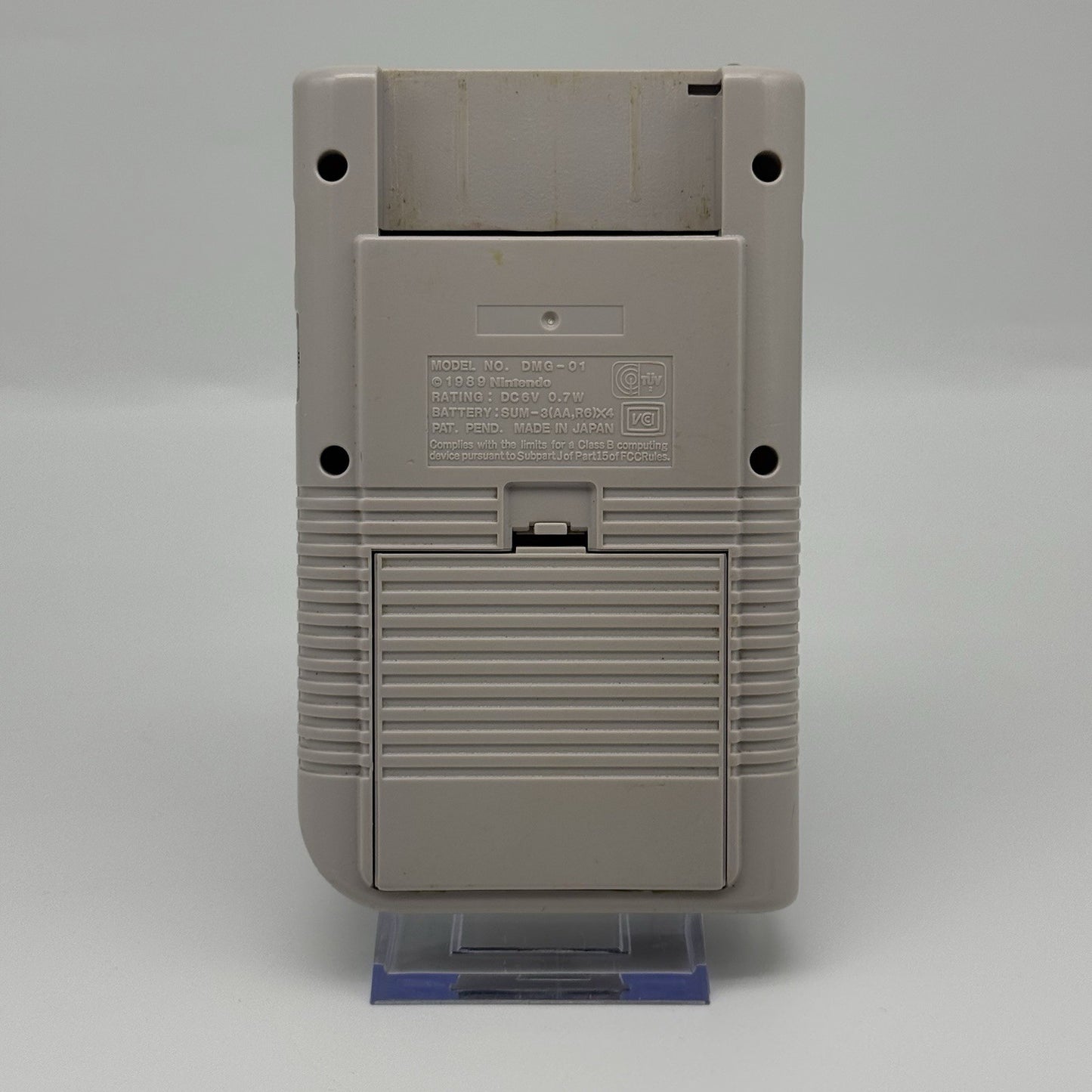 Grey Nintendo Classic Game Boy DMG With Upgraded Backlit IPS LCD Screen Console2