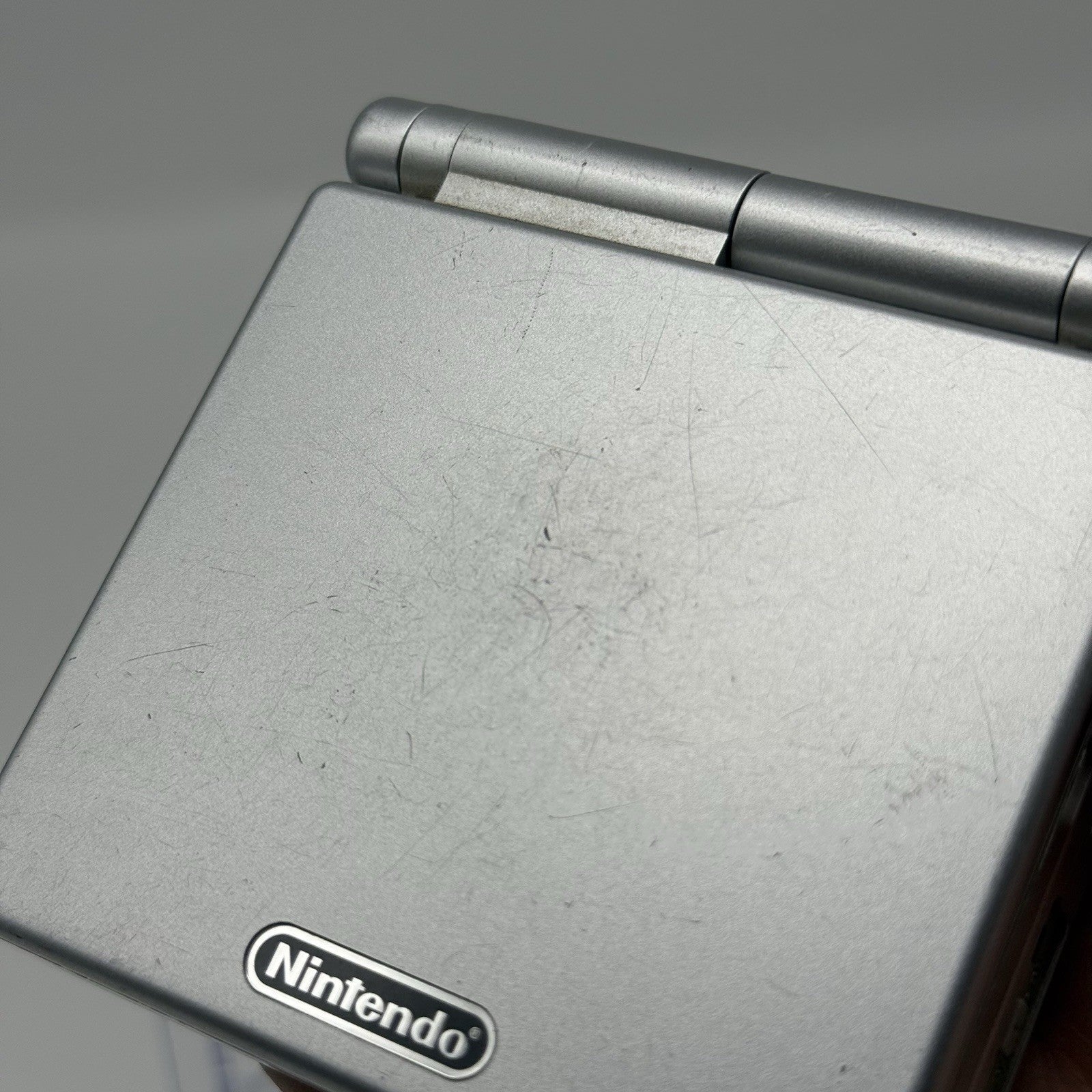 Nintendo Gameboy Advance GBA SP Silver Platinum Console AGS 001 w/Charger Tested1