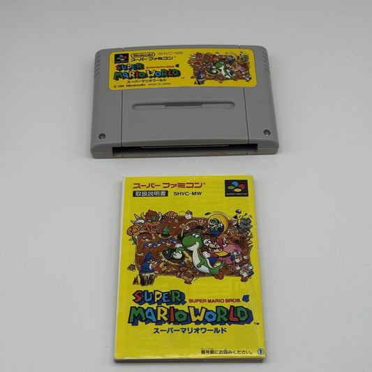 Super Mario World SFC Super Famicom Japanese JP Game Cartridge W/Manual - Tested0