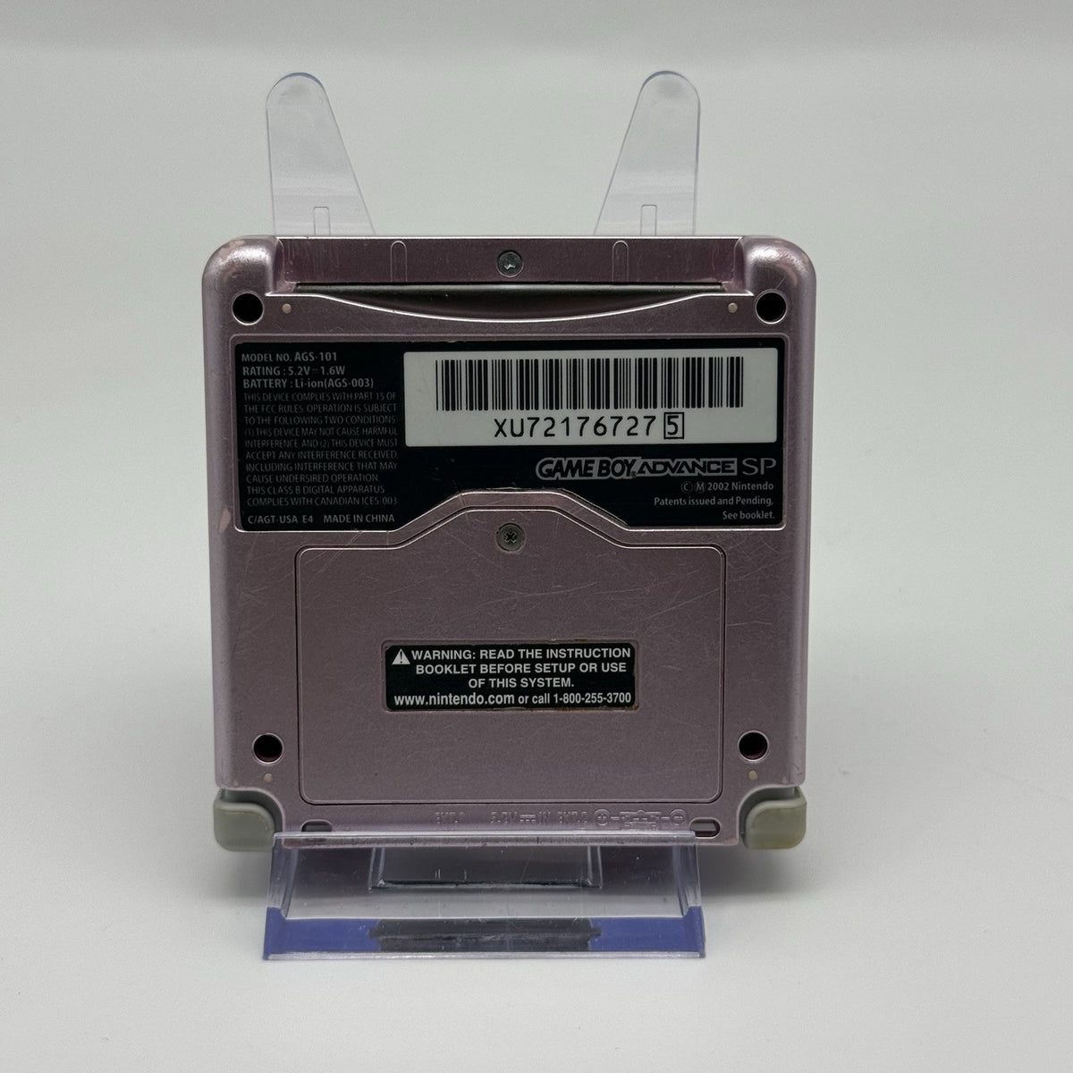 Nintendo Gameboy Advance GBA SP Pink Console Backlit AGS-101 w/Charger - Tested13