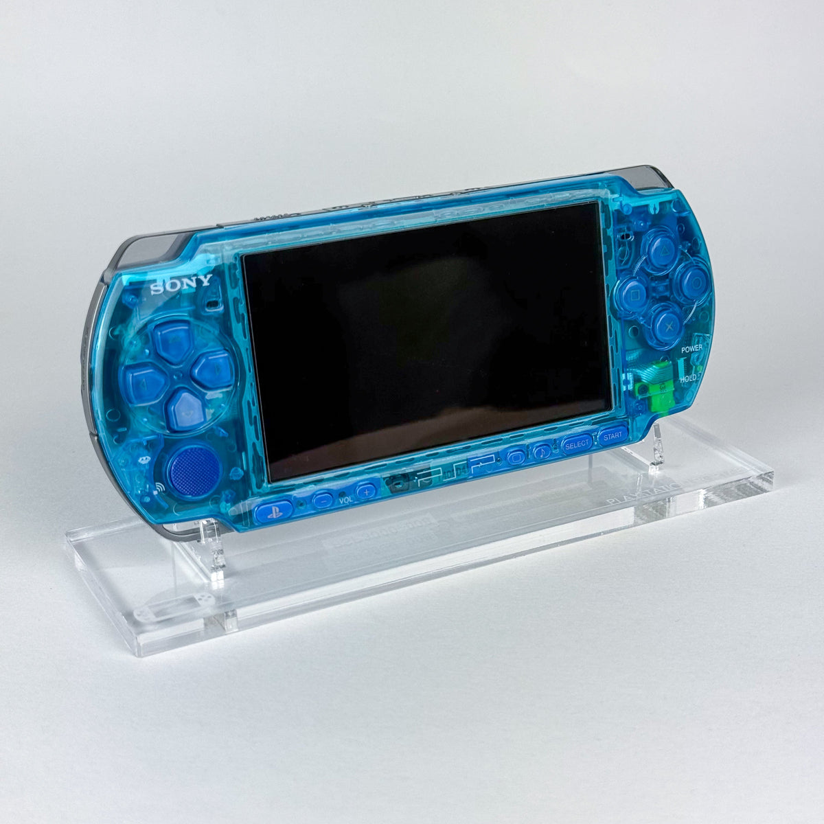 PSP 3000 - Clear Vibrant Blue Console